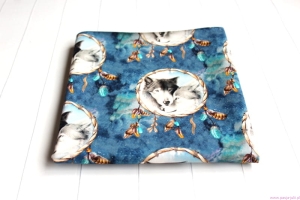 Dresówka pętelka WILKI W ŁAPACZACH