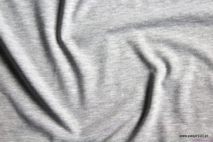 Single jersey z elastanem SZARY MELANŻ