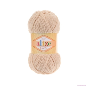 WŁÓCZKA PLUSZ ALIZE SOFTY BEŻ 310 50g