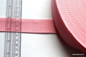 Taśma nośna 30 mm JASNY RÓŻ