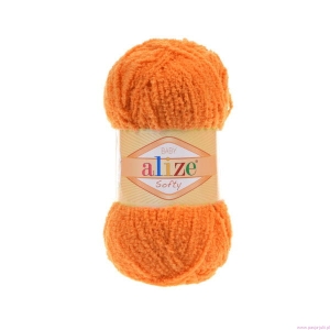 WŁÓCZKA PLUSZ ALIZE SOFTY POMARAŃCZOWY 06 50g   