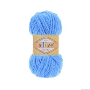 WŁÓCZKA PLUSZ ALIZE SOFTY  NIEBIESKI 364 50g 