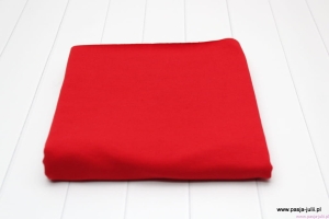 Dresówka pętelka z elastanem 260 g  CZERWONA