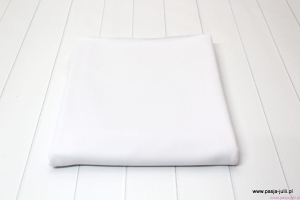 Dresówka pętelka z elastanem 260g BIAŁA