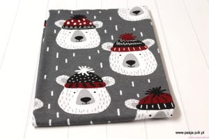 Single jersey  MISIE W CZAPKACH