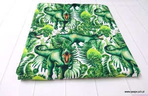 Dresówka pętelka DINOZAURY II DRUK CYFROWY