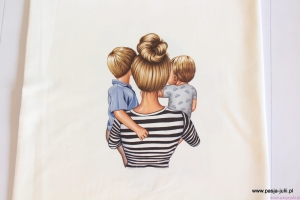 Dresówka pętelka PANEL MAMA 2