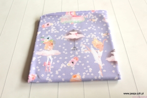 Single Jersey BALETNICE NA FIOLECIE 80cm