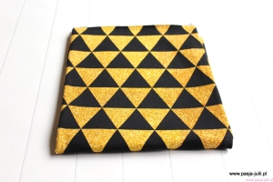 Dresówka pętelka ZŁOTE TRÓJKĄTY