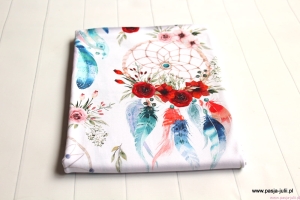 Dresówka pętelka ŁAPACZE NA BIAŁYM