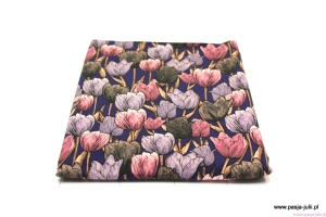 Dresówka pętelka TULIPANY