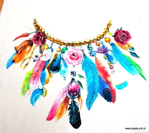 Dresówka pętelka PANEL ŁAPACZ SNÓW I 75X60 CM