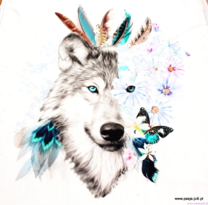 Dresówka pętelka PANEL WILK I 75X60 CM