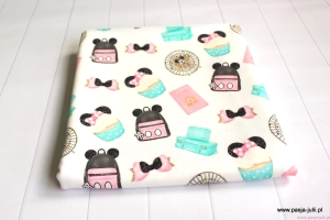 Dresówka pętelka MYSZKI PODRÓŻ