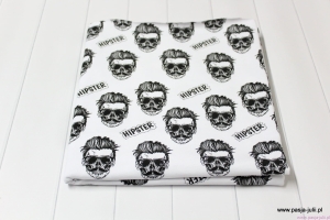 Dresówka pętelka CZASZKI HIPSTER