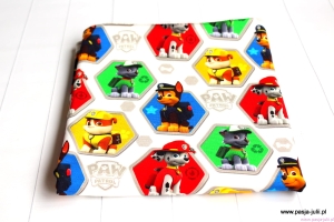 Single jersey z elastanem PSI BOHATEROWIE NA JASNYM