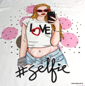Dresówka pętelka PANEL SELFIE 60x60 cm  