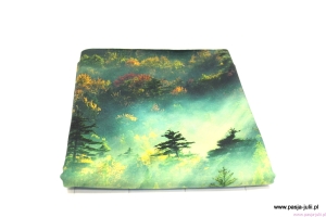 Dresówka pętelka diagonal LAS ZIELONY