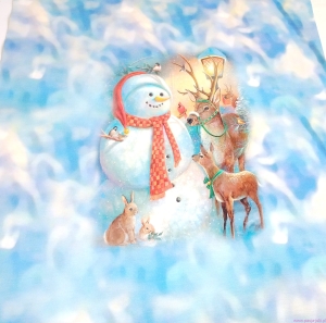 Dresówka pętelka ŚWIĄTECZNA PANEL I 50x60 cm