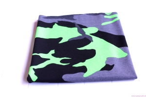 Single jersey z elastanem MORO ZIELONE