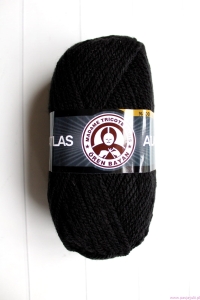 WŁÓCZKA CZARNA Madame Tricote Paris ATLAS 100g/130m