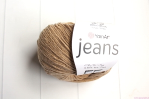 WŁÓCZKA BEŻOWA YARNART JEANS 50G/160M 