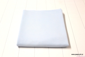 Dresówka pętelka z elastanem BABY BLUE (JASNY NIEBIESKI)