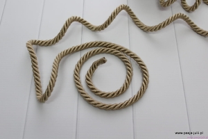 Sznur 7 mm ZŁOTY