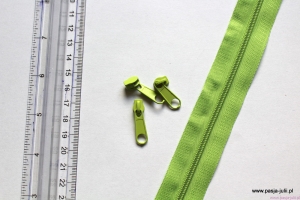 Taśma suwakowa 3mm  ZIELONA