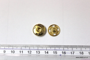 Napa przyszywana 17 MM ZŁOTA 5 sztuk