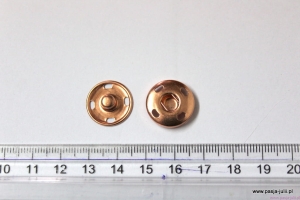 Napa przyszywana 17 MM MIEDZIANA 5 sztuk
