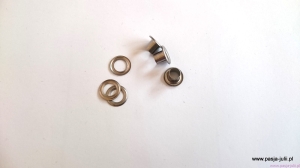 Oczko metalowe 4mm GRAFIT