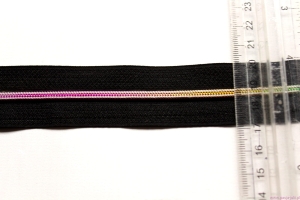 Taśma suwakowa 3 mm  TĘCZOWA 