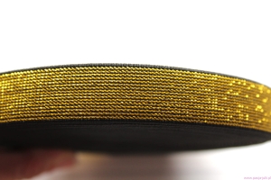 Guma dziana metalizowana ZŁOTA 20 MM