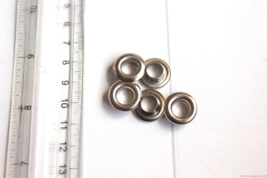Oczko metalowe 8 mm CHROM 10 sztuk 