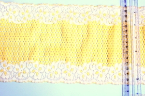 Koronka szeroka ŻÓŁTA 150 mm