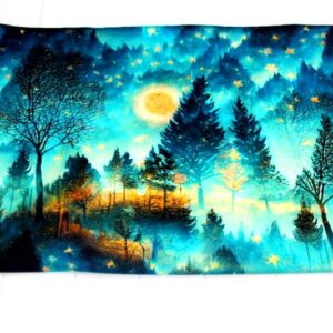 Dresówka pętelka LAS NOCNY 45cm