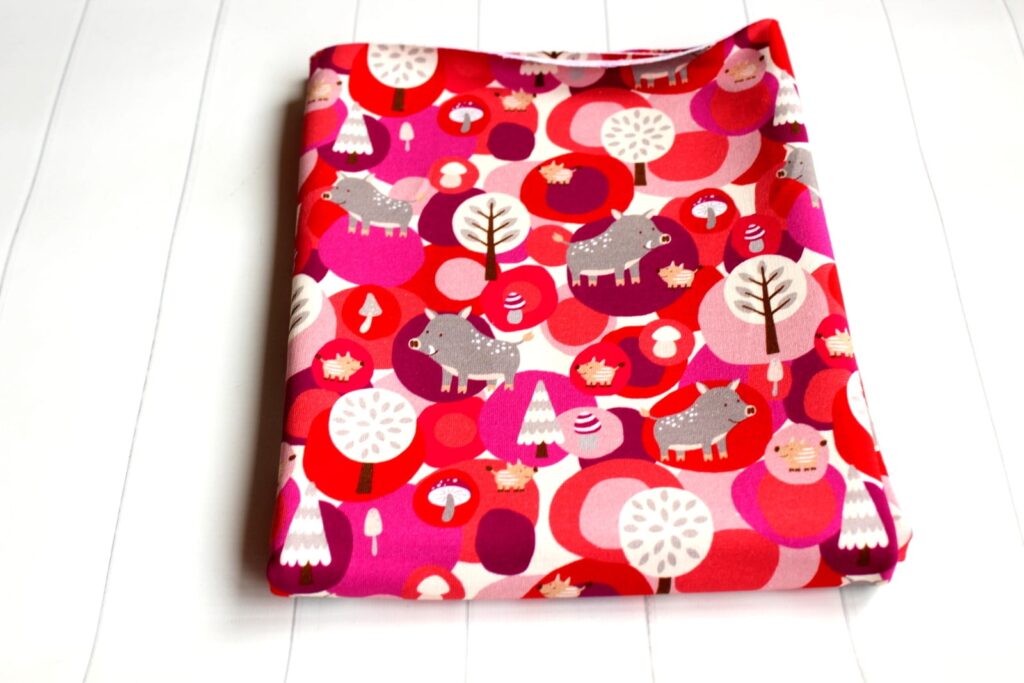 Dresówka pętelka LAS RÓŻOWY gruba 290g