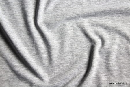 Single jersey z elastanem SZARY MELANŻ