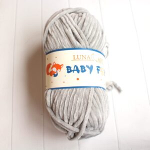 WŁÓCZKA BABY FOX JASNY SZARY 100-33