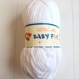 WŁÓCZKA BABY FOX BIAŁA 100-01