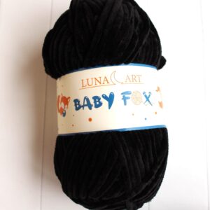WŁÓCZKA BABY FOX CZARNA 100-10