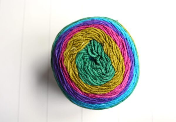 WŁÓCZKA TREND CAKE  MULTIKOLOR 200G/360M