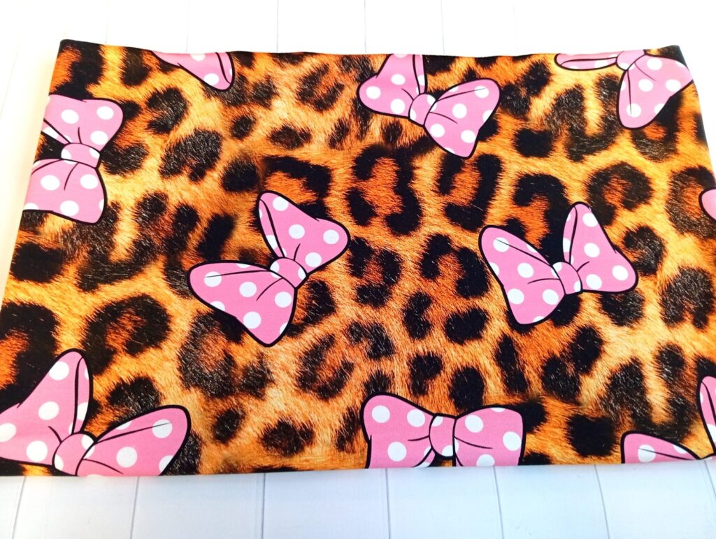 Dresówka pętelka PANTERKA KOKARDY MINNIE