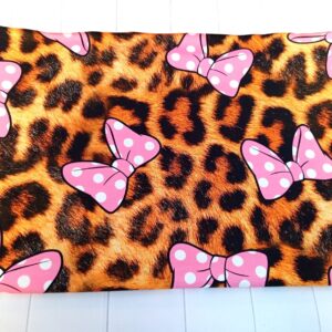 Dresówka pętelka PANTERKA KOKARDY MINNIE