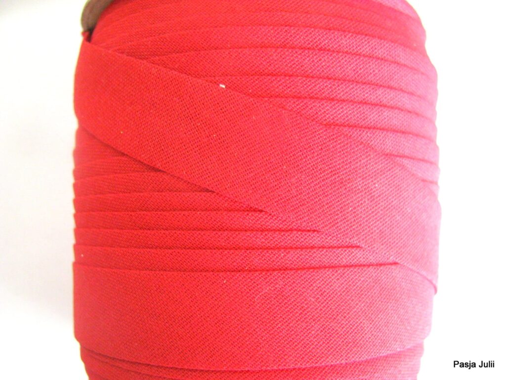 Lamówka bawełniana 15 mm CZERWONA