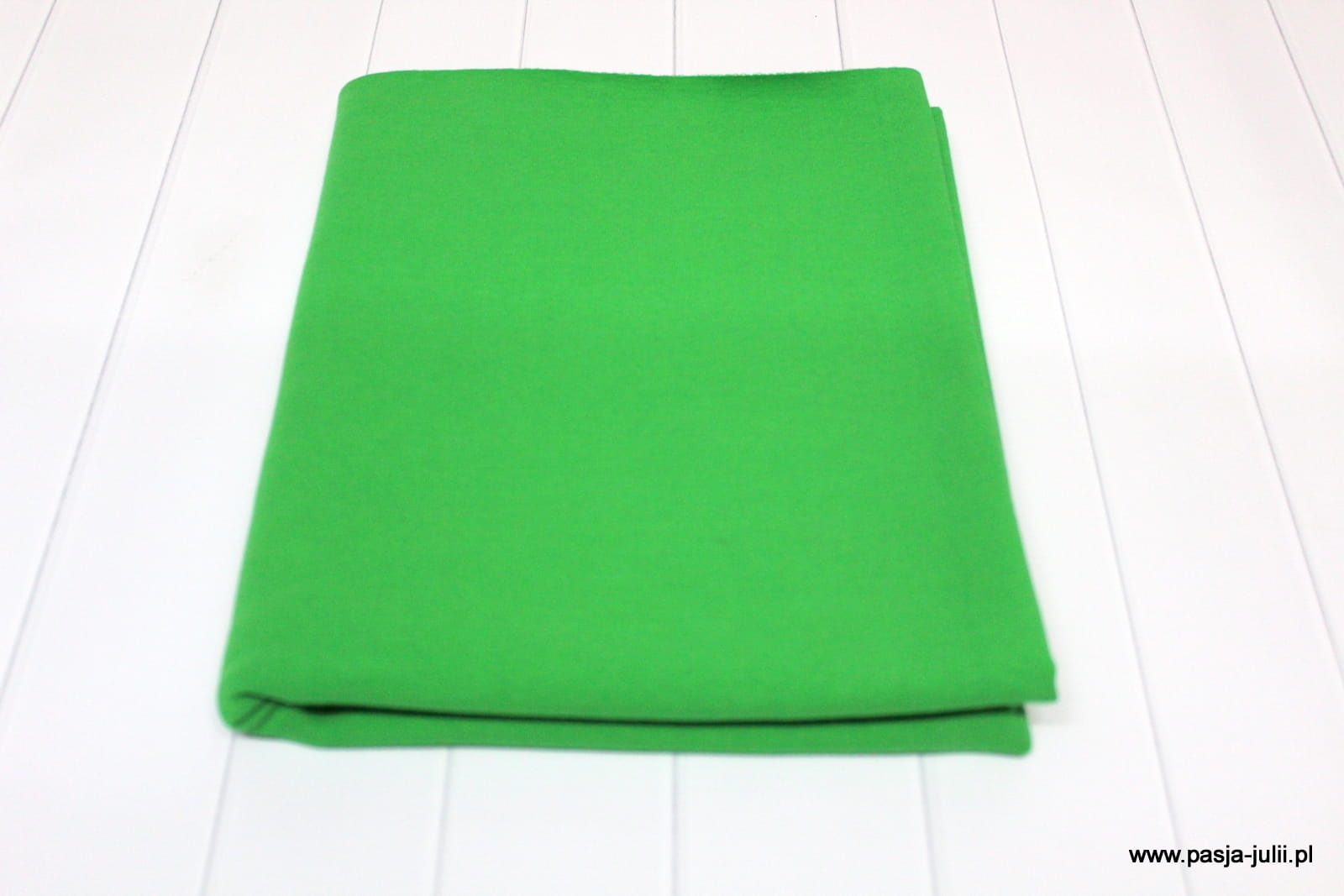 Dresówka pętelka z elastanem ZIELONA 260g