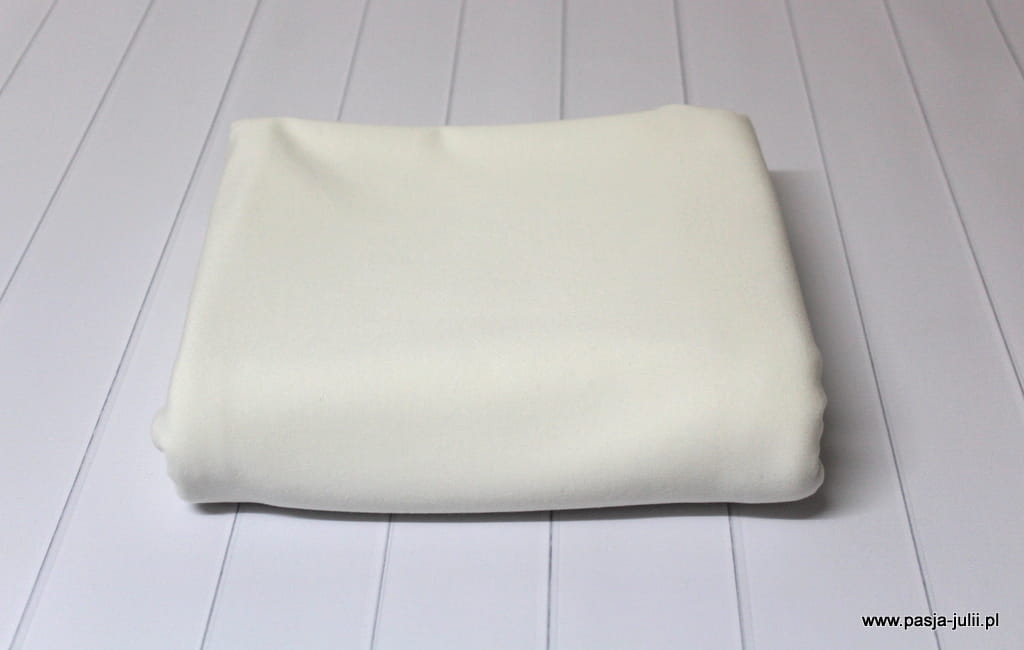 Dresówka pętelka z elastanem BEŻ ECRU 260 g