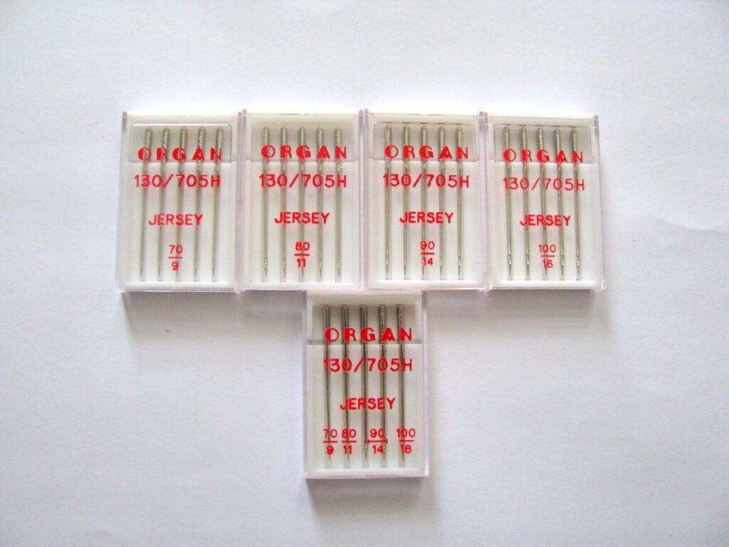 Igły maszynowe organ jersey do dzianin z kulką -  półpłaskie r. 60-100
