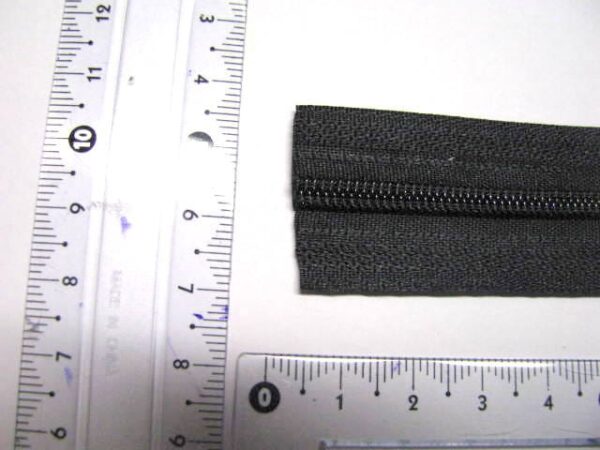 Taśma suwakowa 3mm + suwak CZARNA